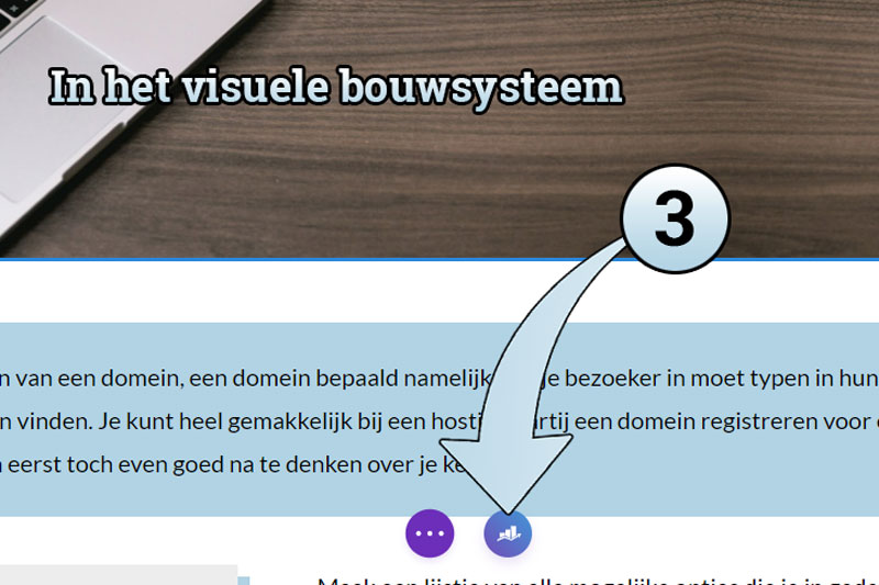 In het visuele bouwsysteem van DIvi kun je de RankMath instellingen ook zien door onderaan op het Rank Math icoon te klikken.